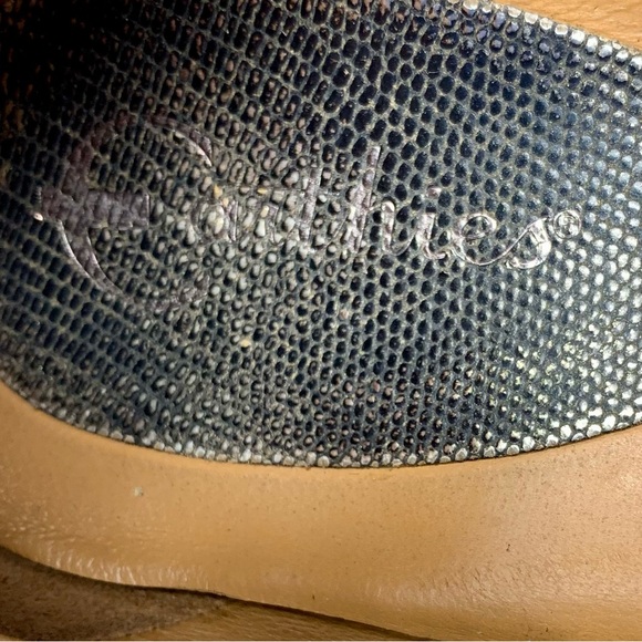 Earthies Rubio Metallic Bow Hidden Wedge Comfort Shoes 9.5 Edgy Artsy Balletcore - Picture 15 of 16